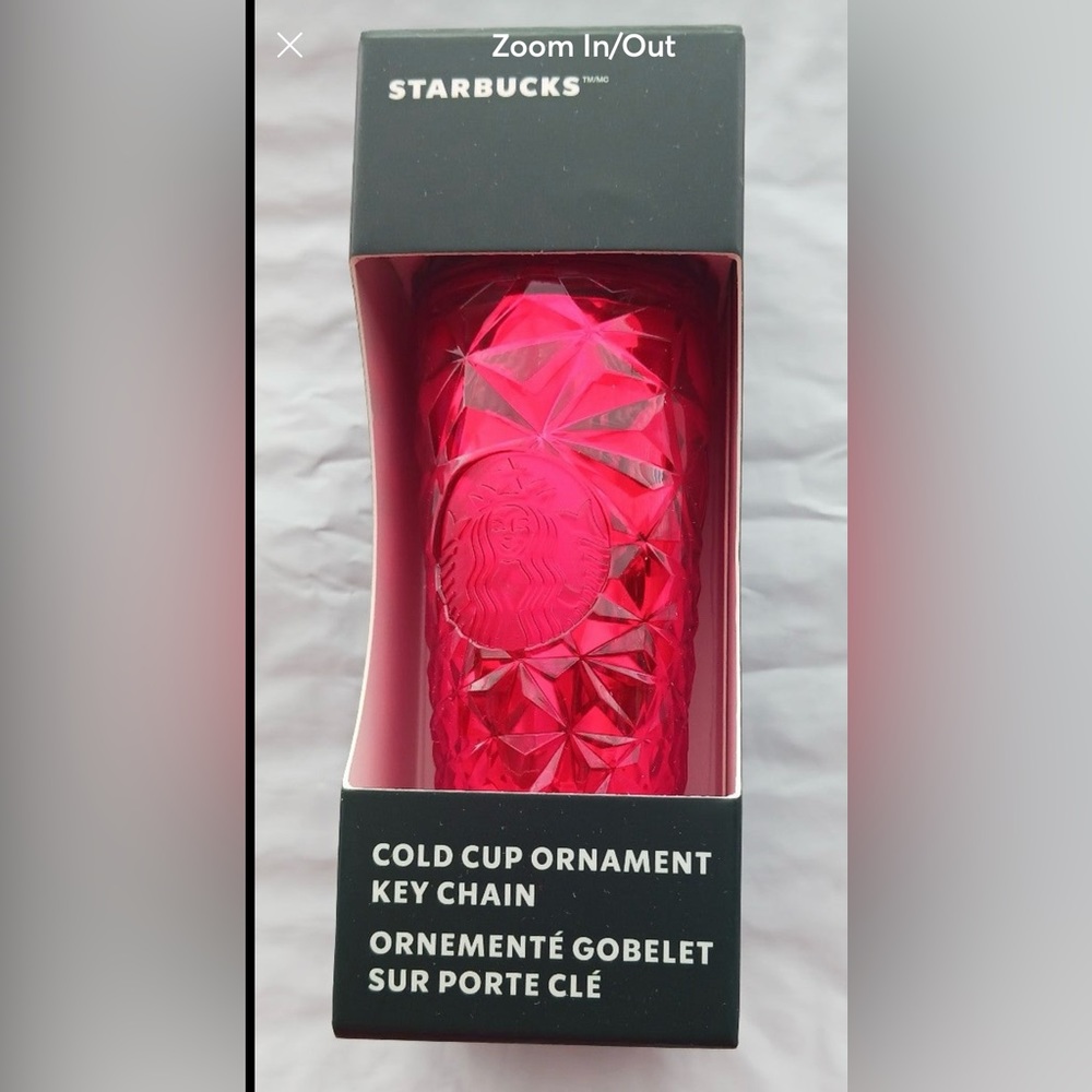 Starbucks 2023 Holiday Keychain Ornament Red